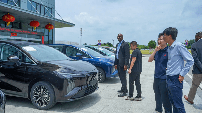 Ambassador of Grenada to China Visits DFLZM Cross-border E-commerce Accelerates DFLZM's Smart ( (15)